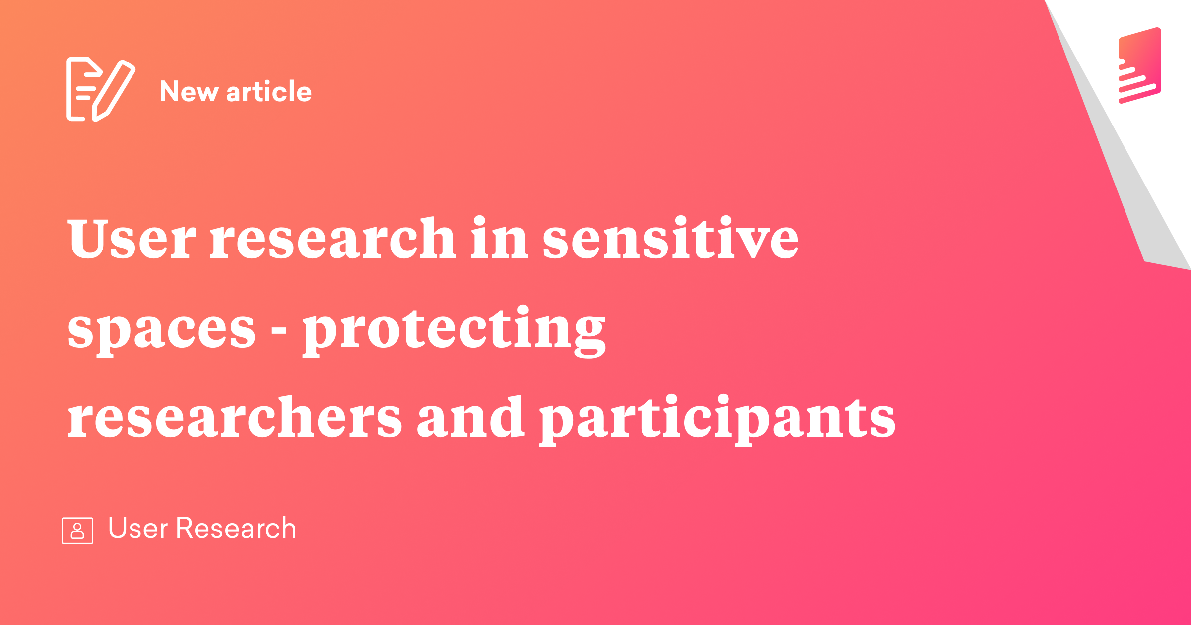 research methods for sensitive topics